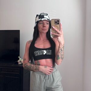 Black and White Checkered Bucket Hat